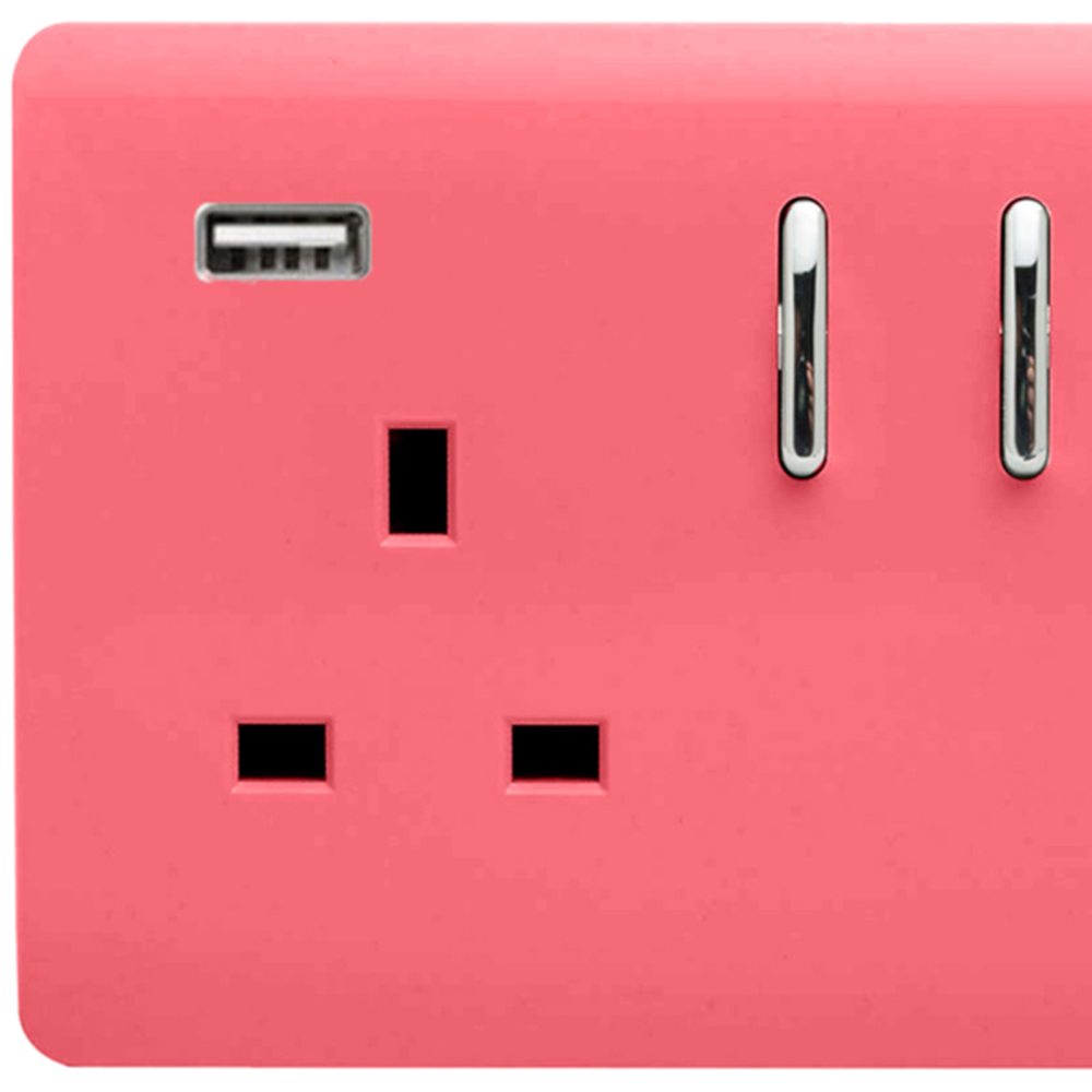 Usb Switch Plug In Trendi Switch 2 Gang 13amp 2 Port USB Strawberry Switched Plug Socket ...