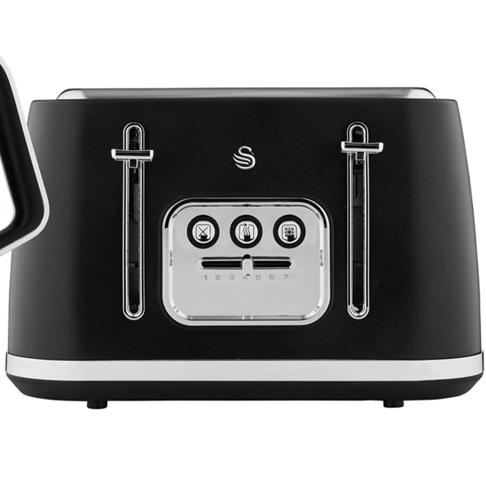 Swan Serenity EEJB270 Matt Finish with Chrome Trim 4 Slice Toaster and 1.7L Kettle Set Image 3