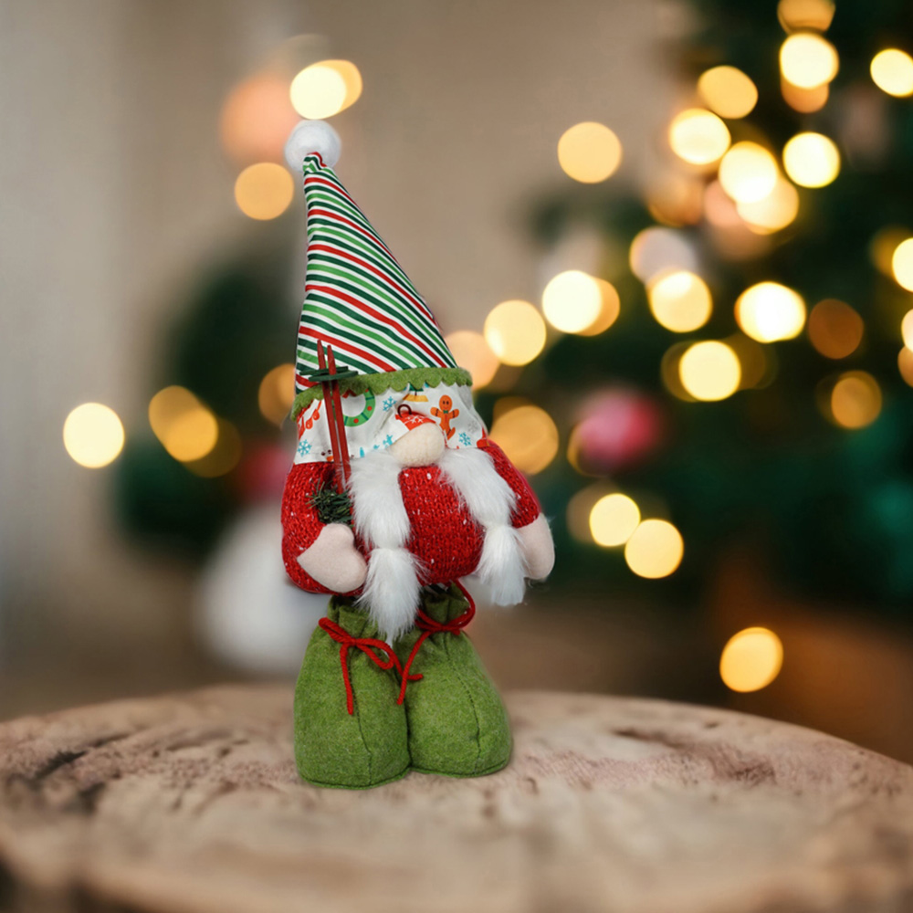 Xmas Haus Multicolour Light Up Extendable Gonk Christmas Decoration 34cm Image 2