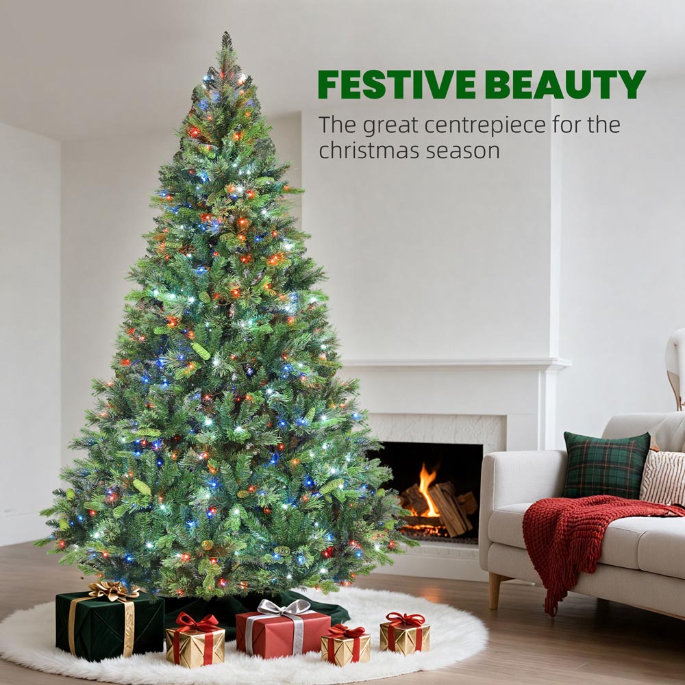 Everglow Carolina Pine Multicolour LED Artificial Christmas Tree with Remote 7.5ft Image 4