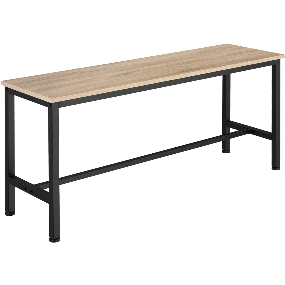 tectake Fairfield Set of 2 Light Wood Oak Sonoma Bench Image 4