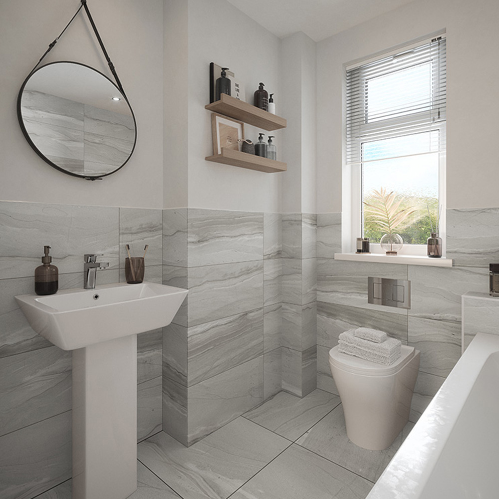 Johnson Tiles Haven Slate and Natural Floor Tile 600 x 600mm Sample Image 1
