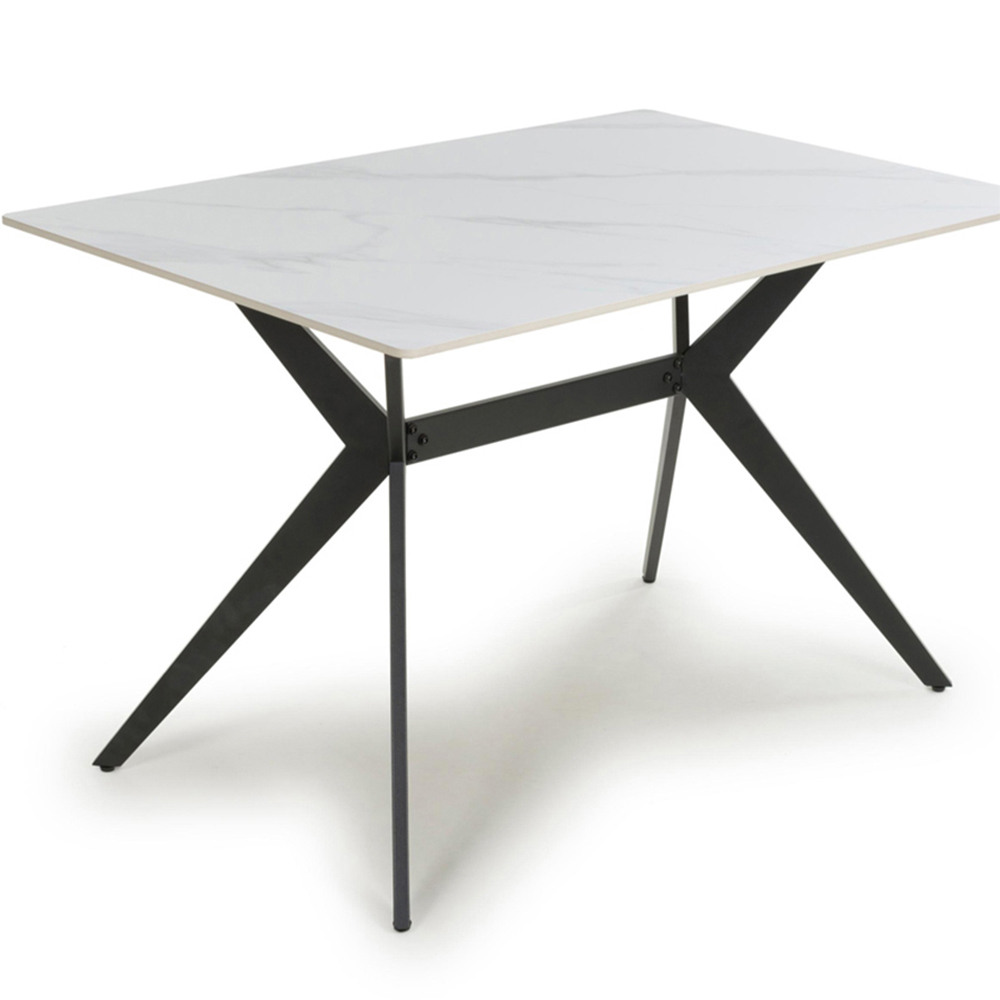 Shankar Timor 4 Seater Dining Table White Image 3