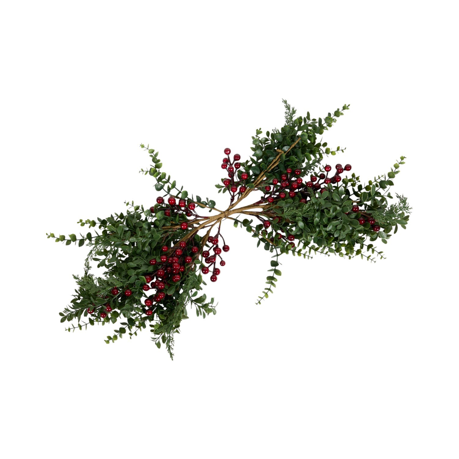 Red Berry and Boxwood Swag Image 2