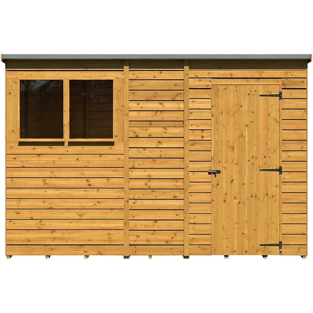 Shire 10 x 6ft Overlap Pent Shed Image 2