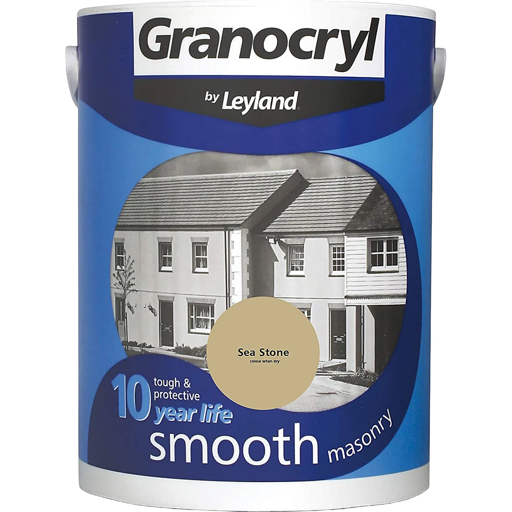 Leyland Granocryl Smooth Masonry Sea Stone Paint 5L Image 2