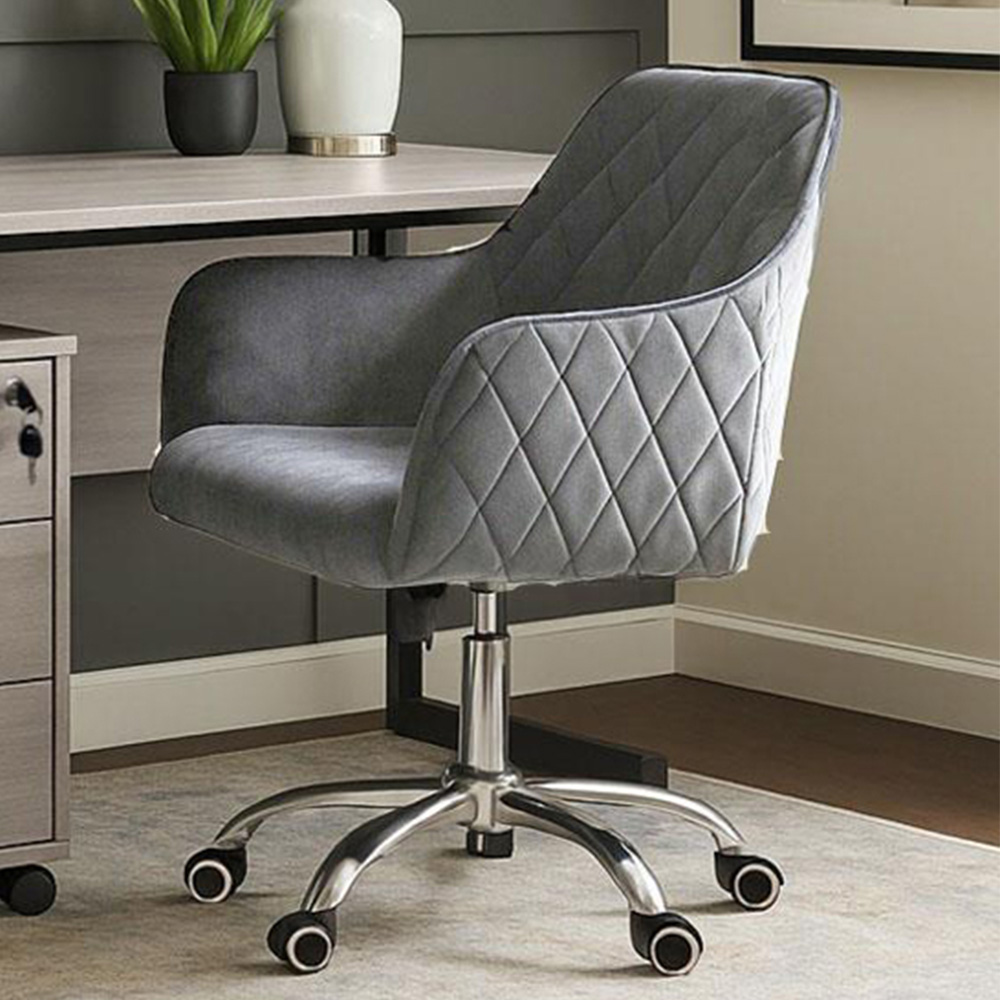 Kosy Koala Grey Wooden Office Desk with Drawer Unit and Chair Image 5