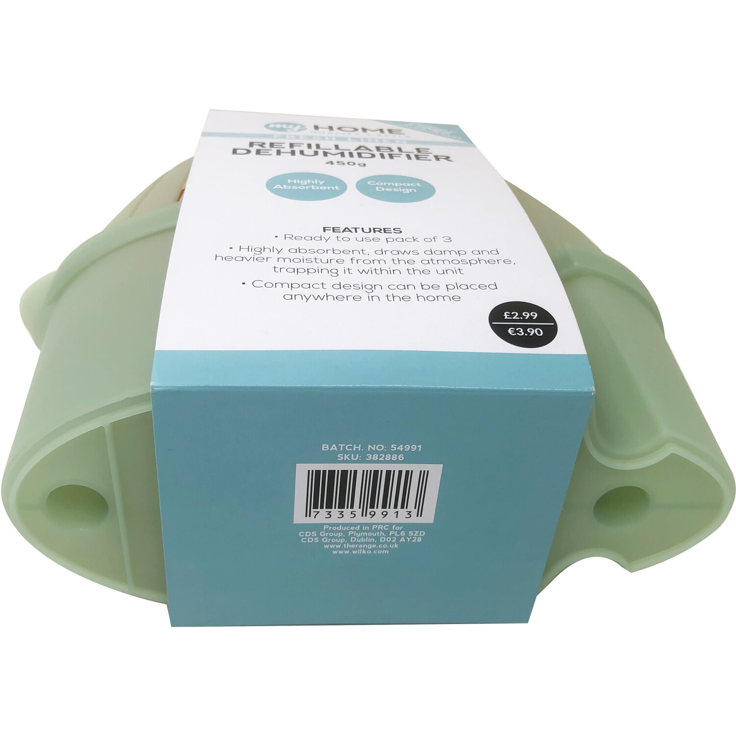 Refillable Dehumidifier Fresh Linen - Green Image 2