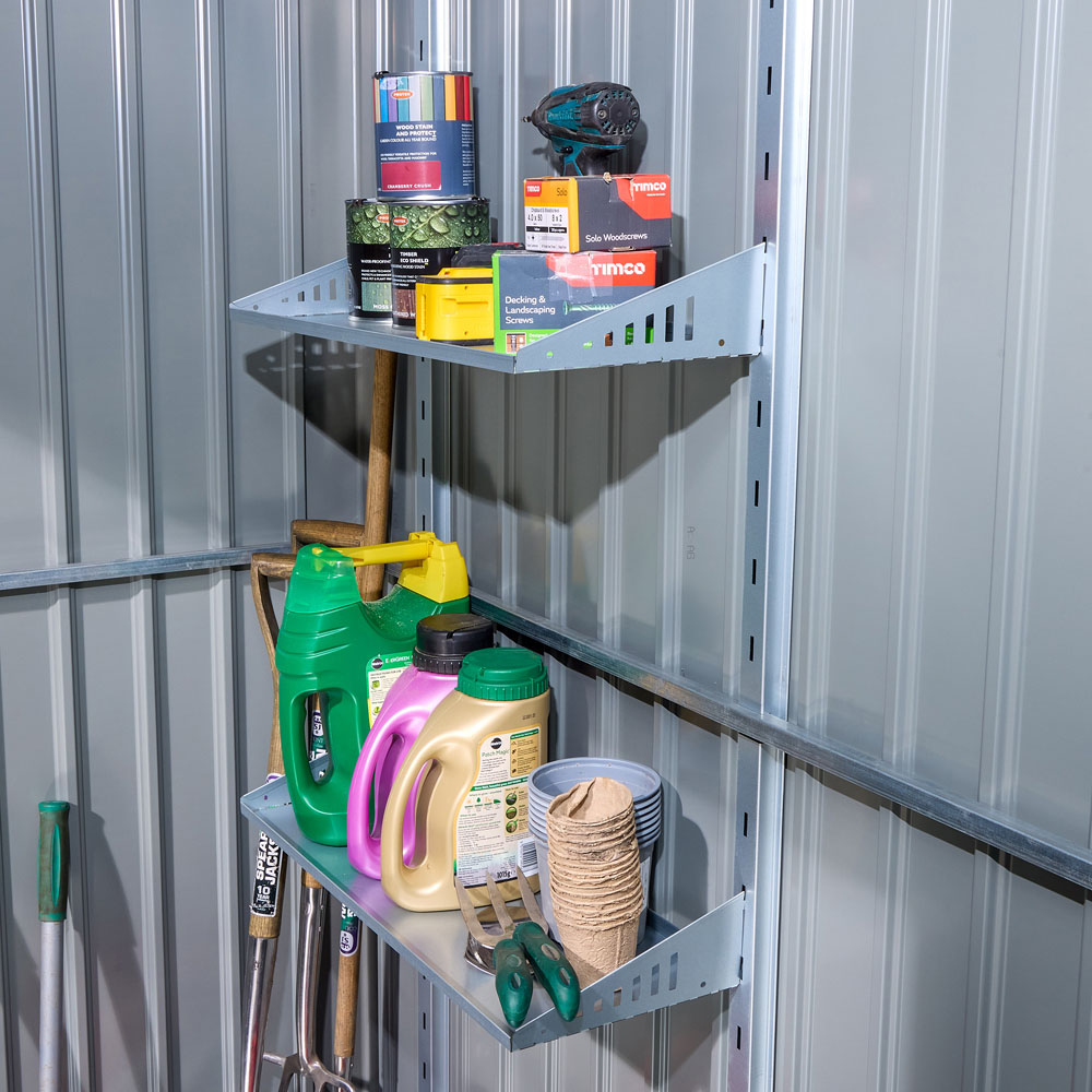 Rowlinson Brentvale Metal Shed Shelf Kit Image 2