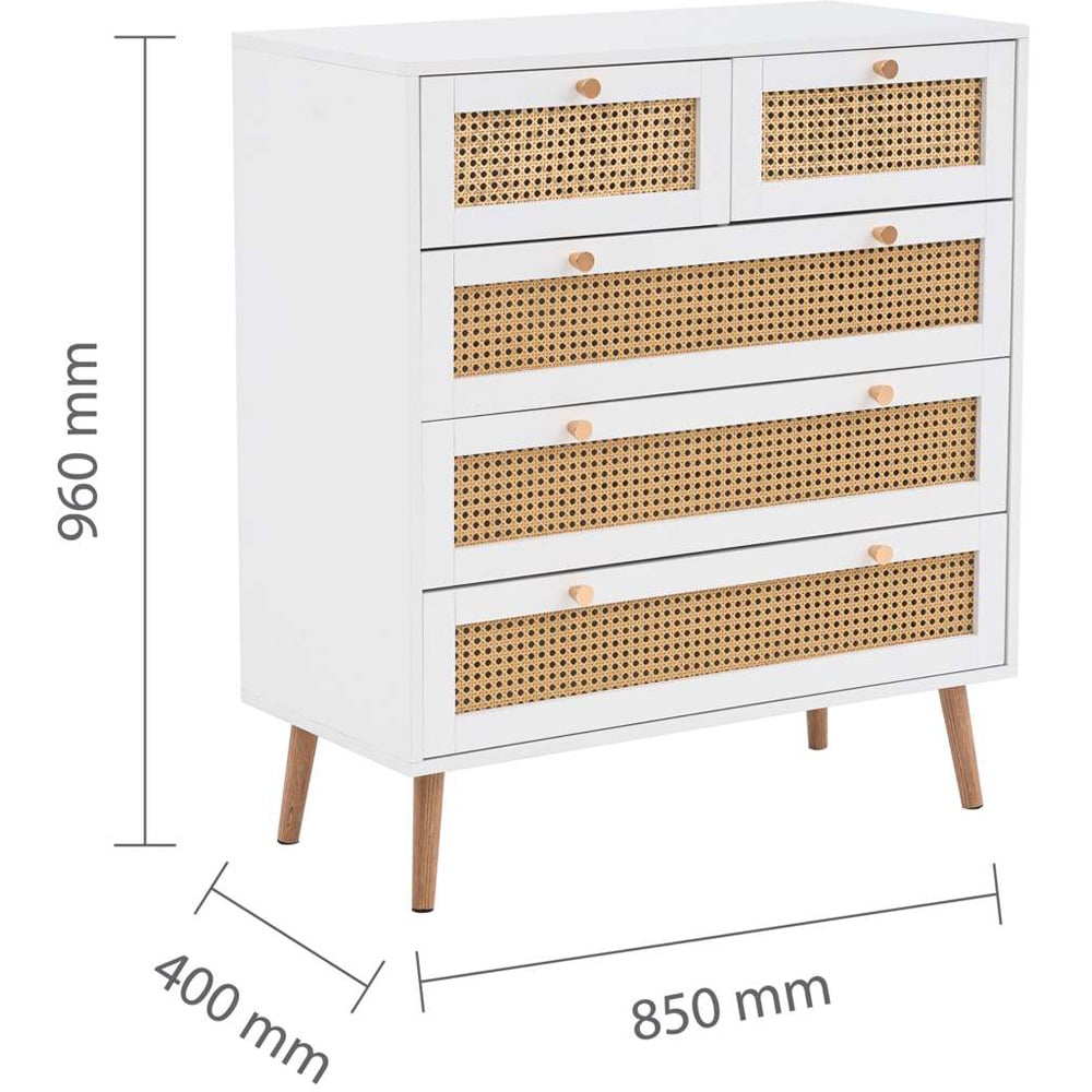 Birlea Croxley White 4 Piece Bedroom Furniture Set Image 6