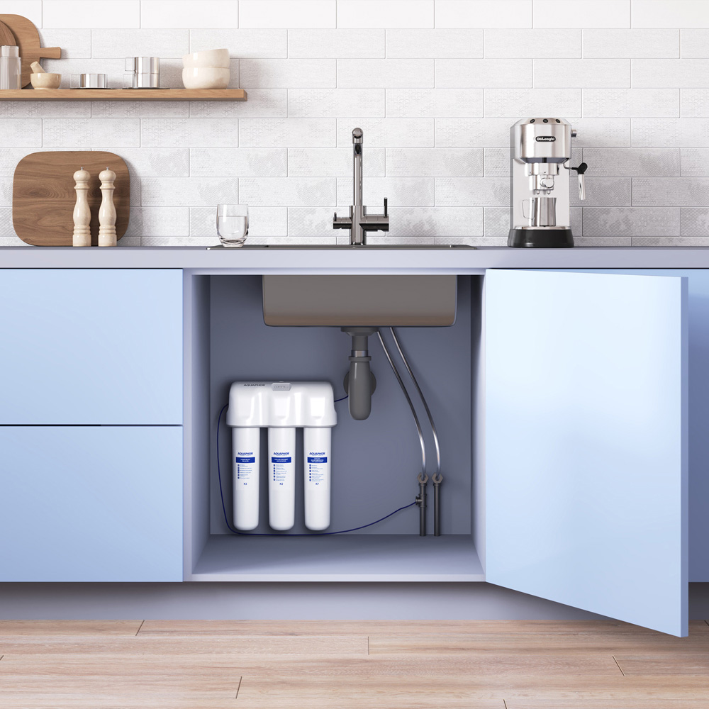 AQUAPHOR Crystal Under Sink Water Filtration System 8000L Image 4