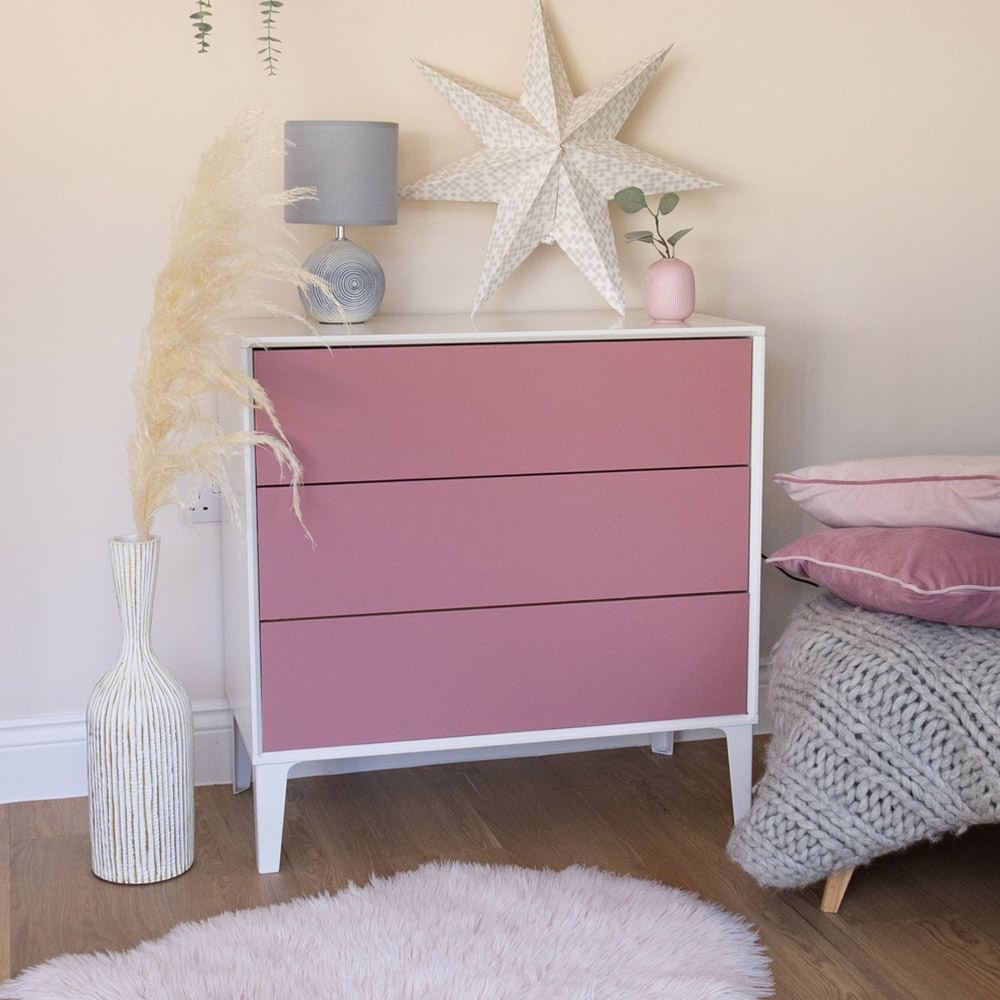 d-c-fix Matt Ash Rose Pink Sticky Back Plastic Vinyl Wrap Film 67.5cm x 2m 5 Pack Image 3