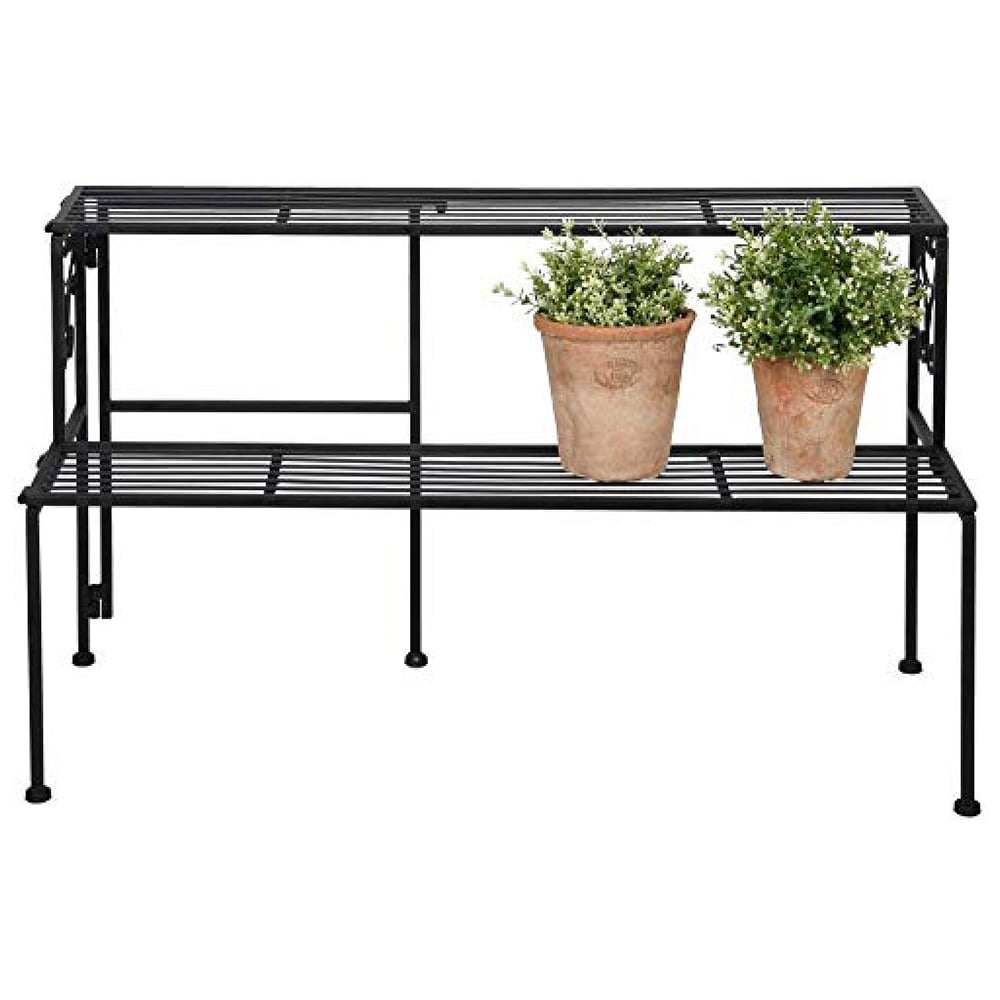 Fallen Fruits 2 Shelf Black Foldable Plant Sand Image 1