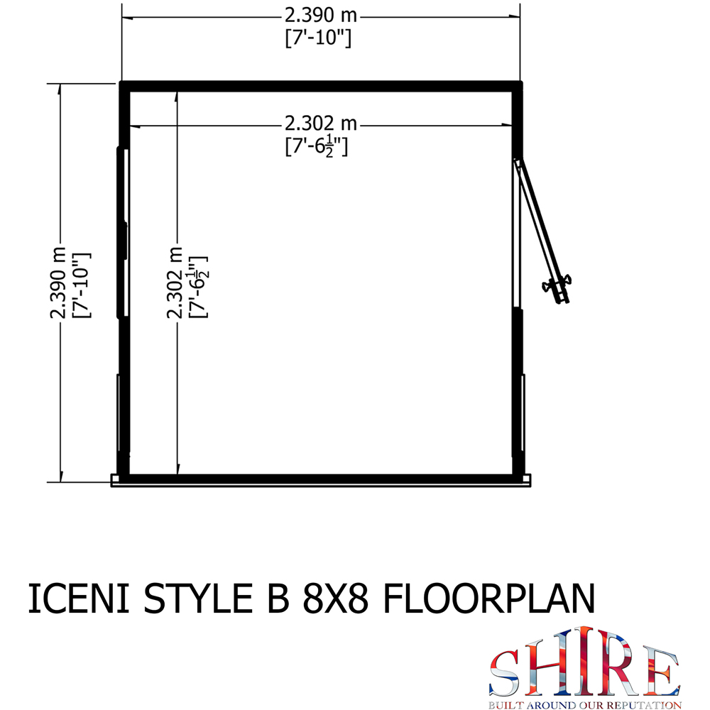Shire 8 x 8ft Style B Shiplap Potting Shed Image 9