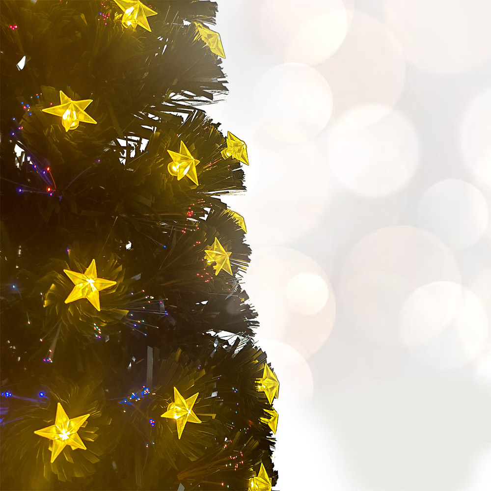 Noel Square Pre Lit LED Artificial Xmas Tree 4.9ft Image 3