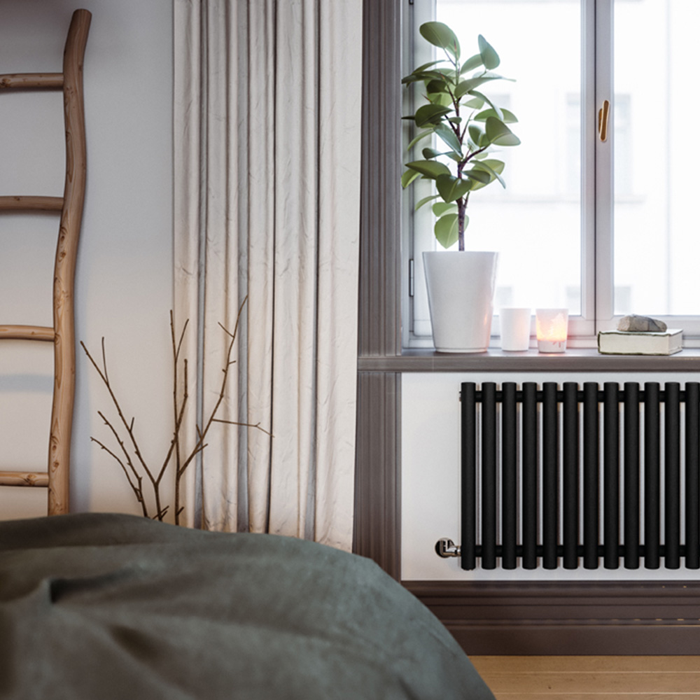 Terma Rolo Room 2015 BTU Heban Black Radiator 500 x 865mm Image 7