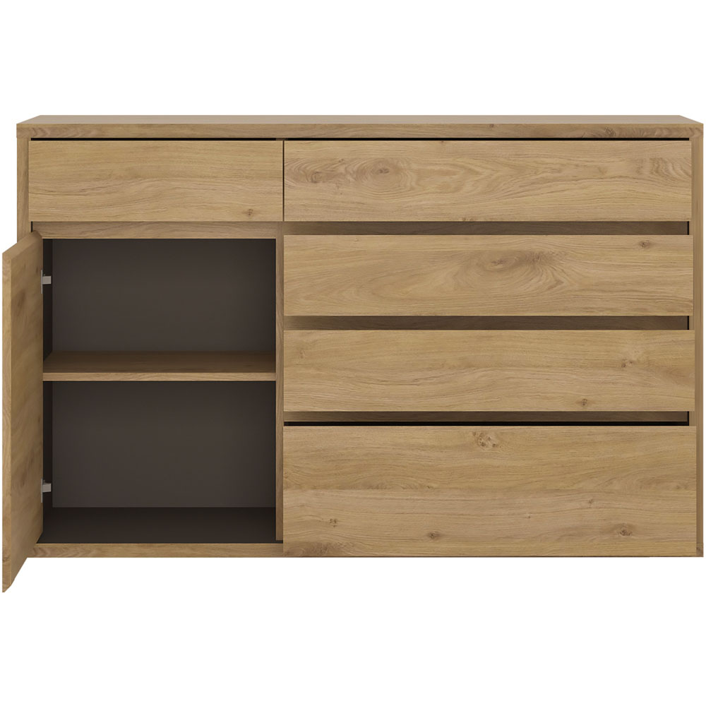 Florence Shetland Single Door 5 Drawer Cupboard Image 4