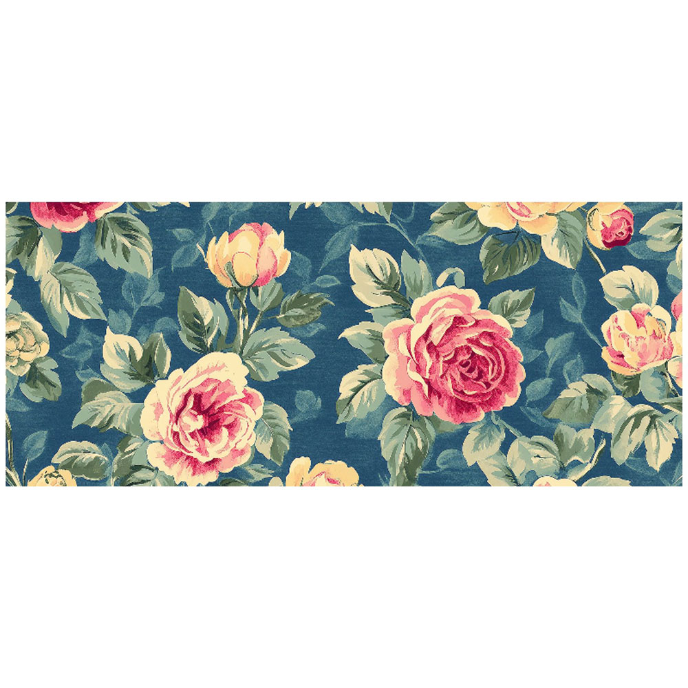 Warren Reed Designer Painting of Vintage Roses Glass Bathroom Splashback 25 x 60cm Image 2