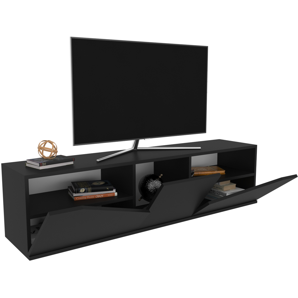Decorotika Carson 3 Door Anthracite TV Unit Image 6