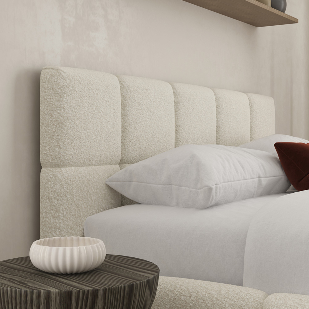 DS Living Ovella Super King Size Ivory Cubed Bed Frame Image 2