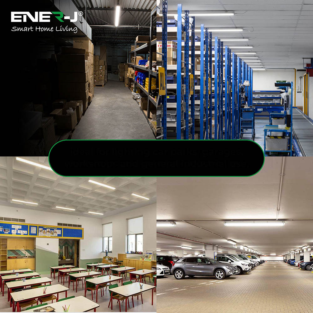 ENER-J IP65 4000K Noncorrosive LED Batten 120cm Image 7