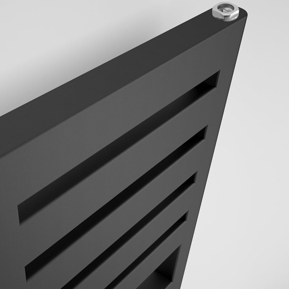 Terma Salisbury Metallic Black Heated Towel Rail 1316 BTU 1360 x 300mm Image 4