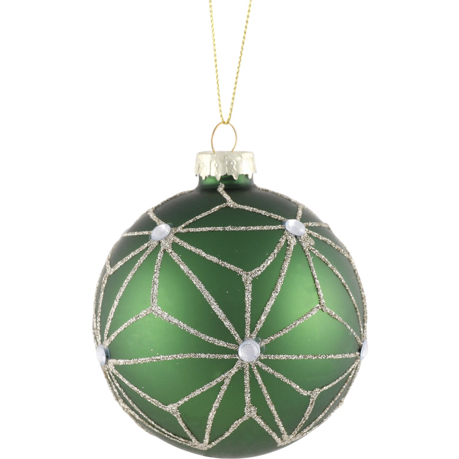 Embellished Bauble Matte Green - Matte Green Image 2