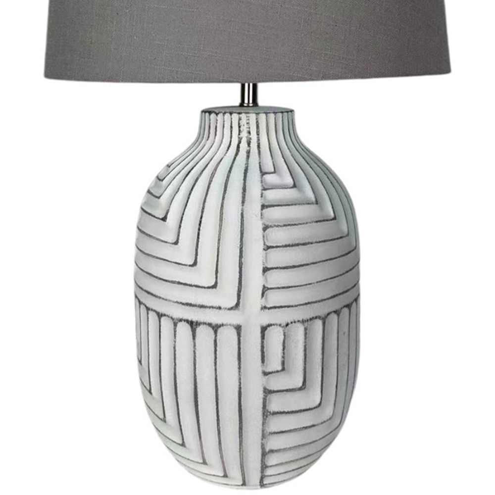 Acacia Home Ceramic Table Lamp with Shade 38cm Image 3