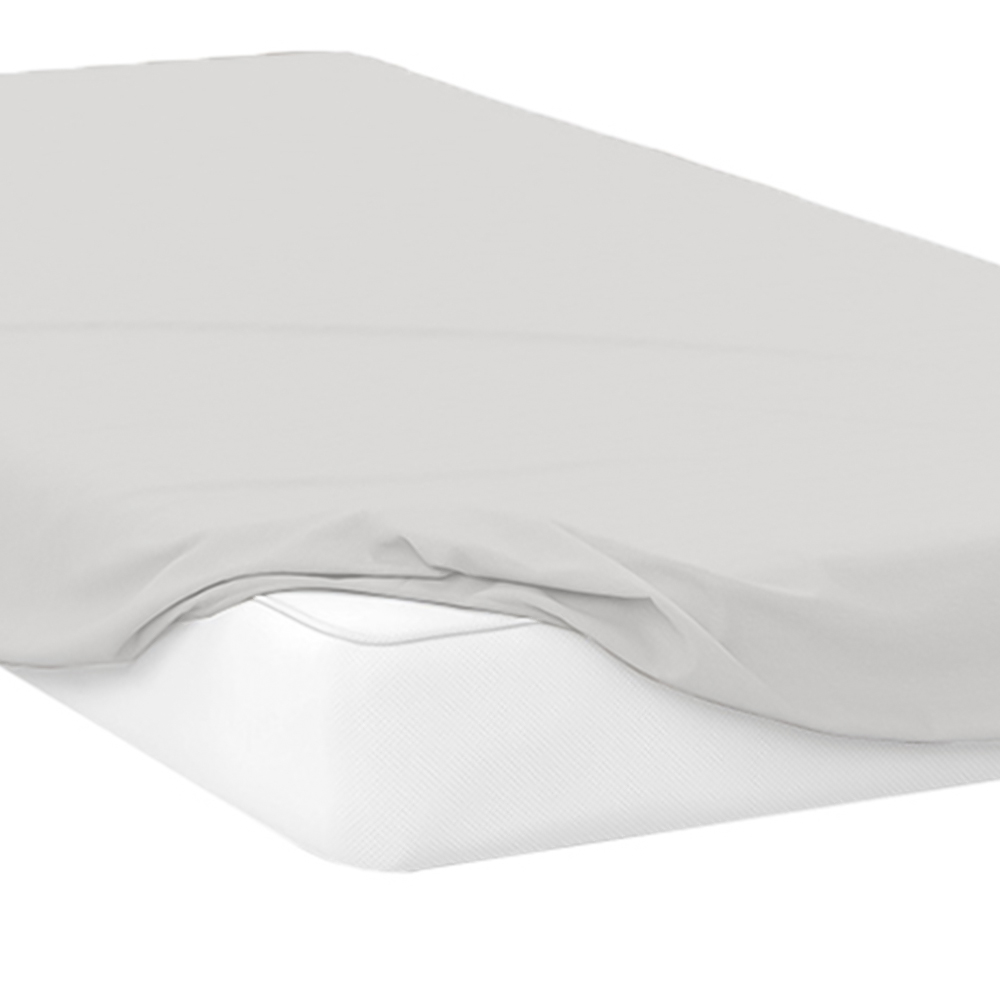 Opus Single White Polycotton Fitted Bed Sheet Image 2