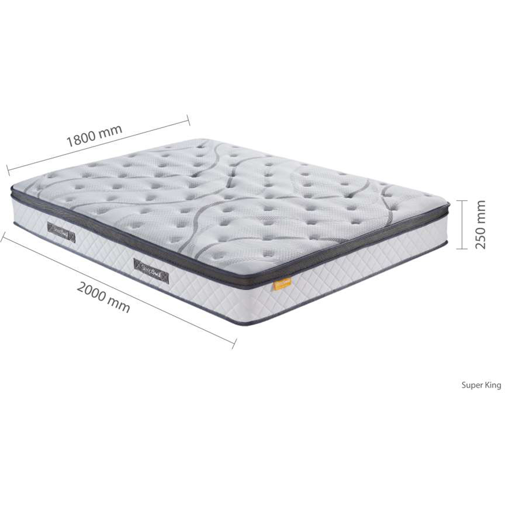 SleepSoul Heaven Super King Size Pocket Spring Coolgel Foam Mattress Image 9