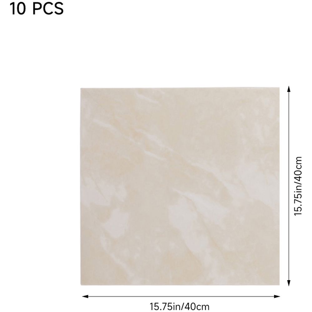 Living and Home Marble Patterned Light Yellow PVC Self Adhesive Wall Sticker 10 Pack Image 5