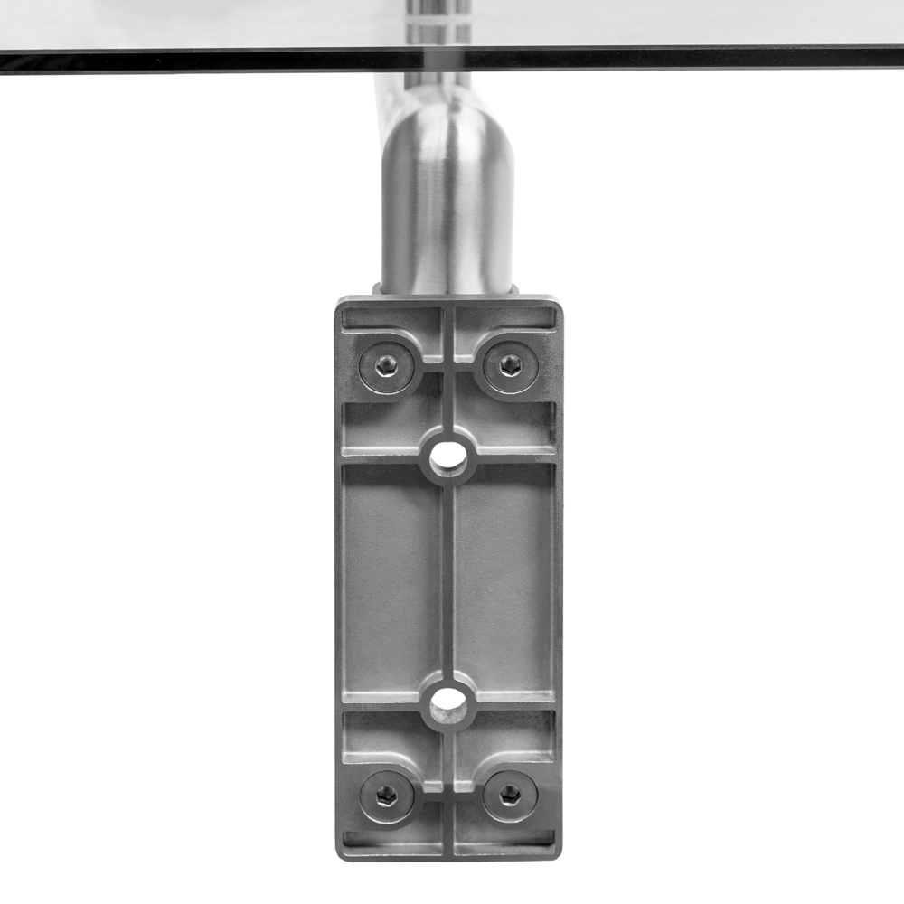 Monster Shop Silver Glass Door Canopy and Brackets 80 x 120cm Image 5