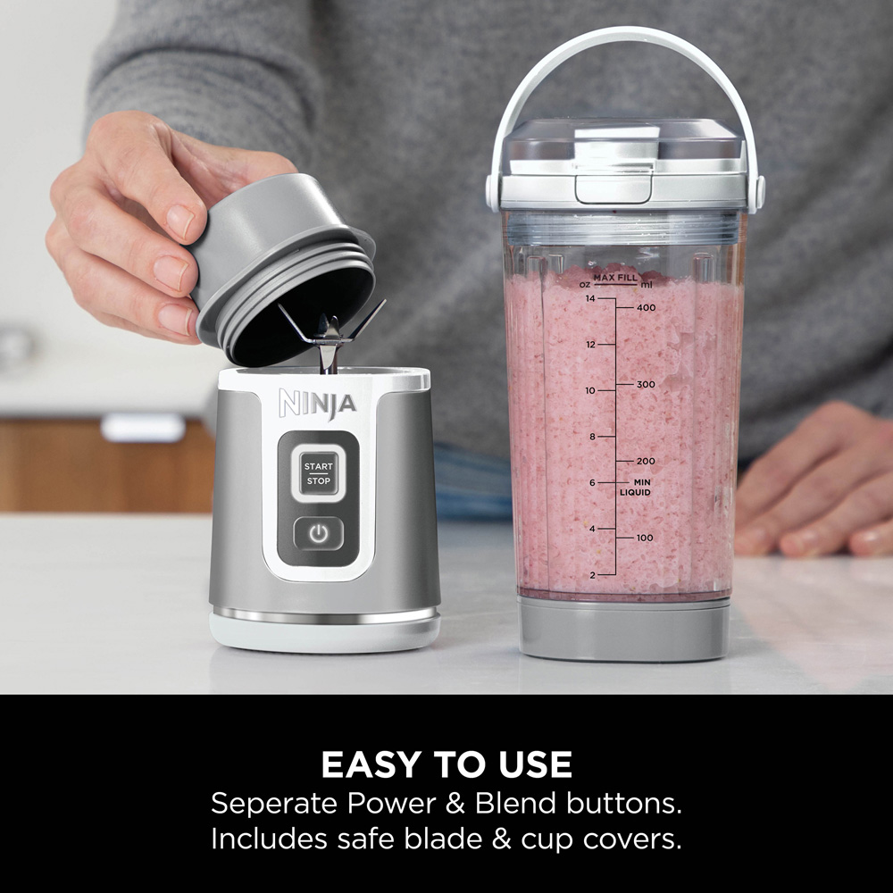 Ninja Blast BC151UKWH White 530ml Cordless Portable Blender Image 3