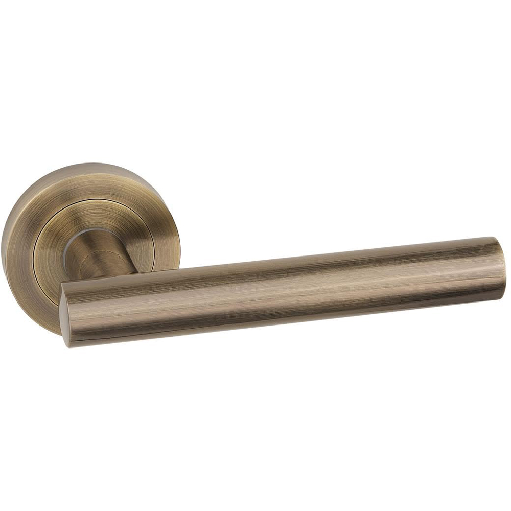 Golden Grace Antique Brass Straight T-Bar Handles Set 6 Pack Image 3