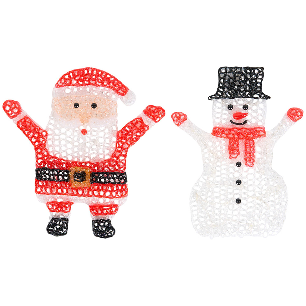 Acrylic LED Christmas CharacterRed or White Image 2
