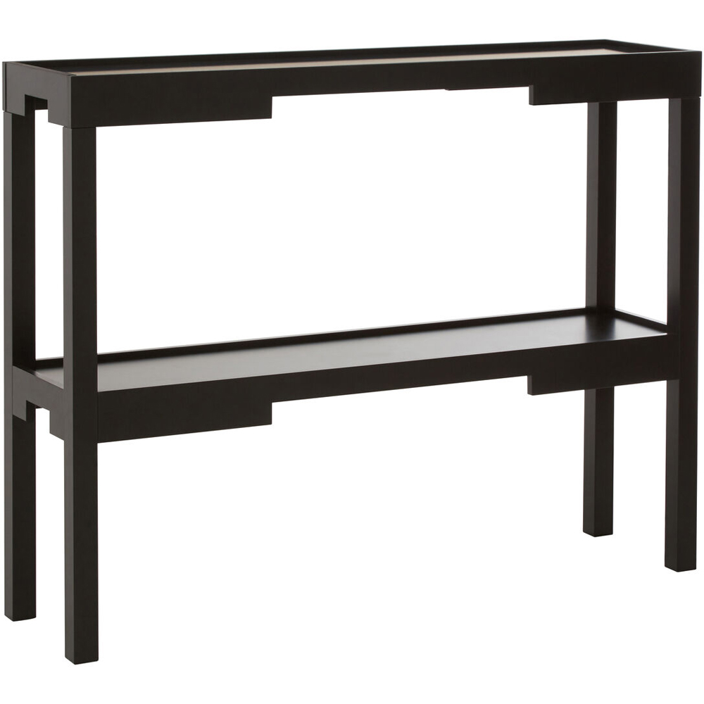 Premier Housewares Osaka Single Shelf Black Console Table Image 2