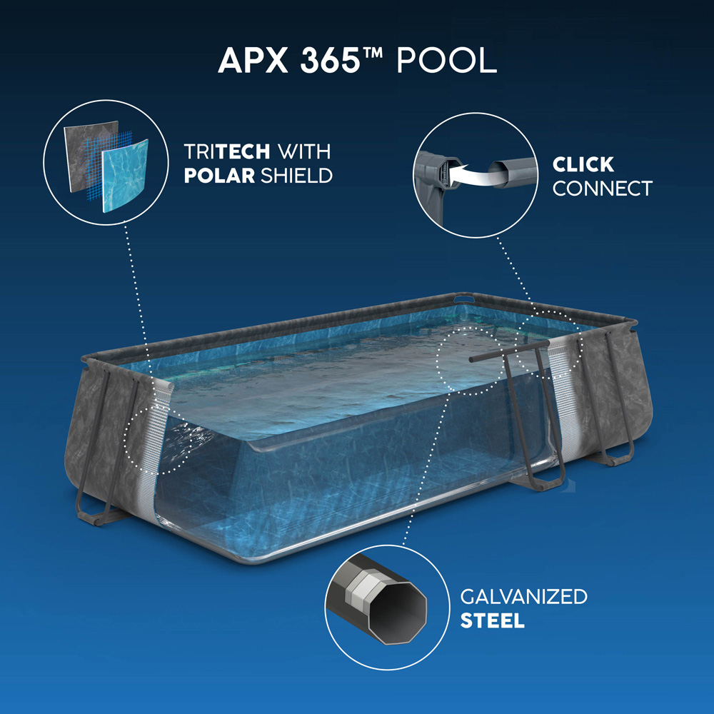 Bestway APX 365 Rectangular Pool Set 24 x 12ft x 52 inch Image 8