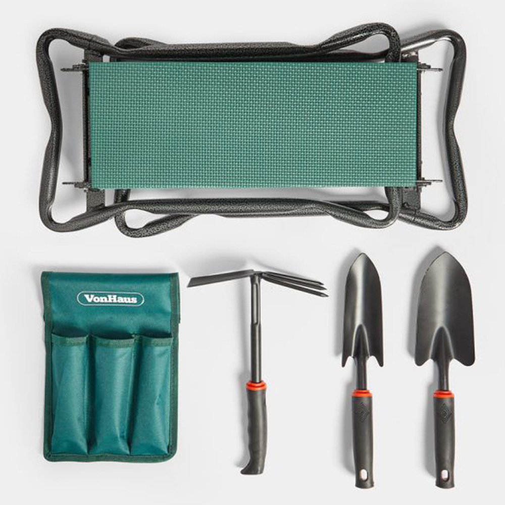 VonHaus Garden Kneeler Seat and Tool Set Image 3