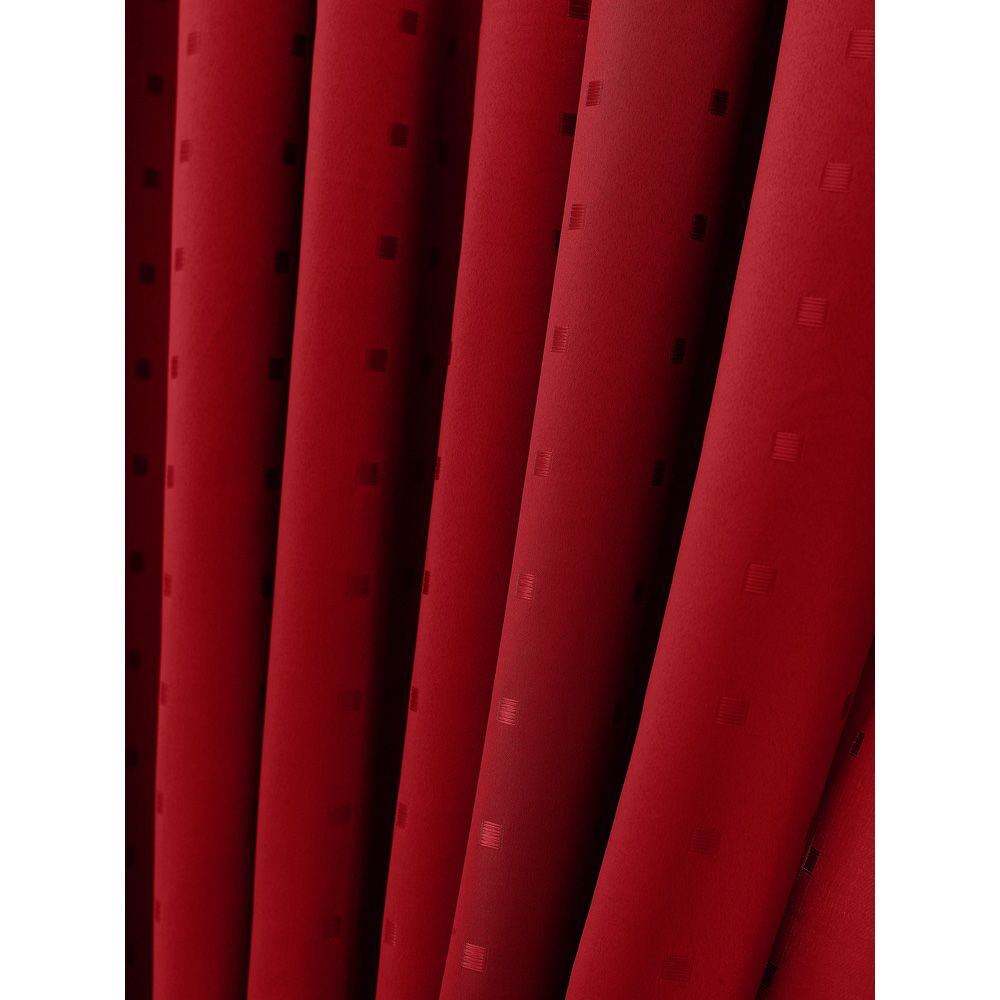 Alan Symonds Madison Red Ring Top Curtain 229 x 183cm Image 6