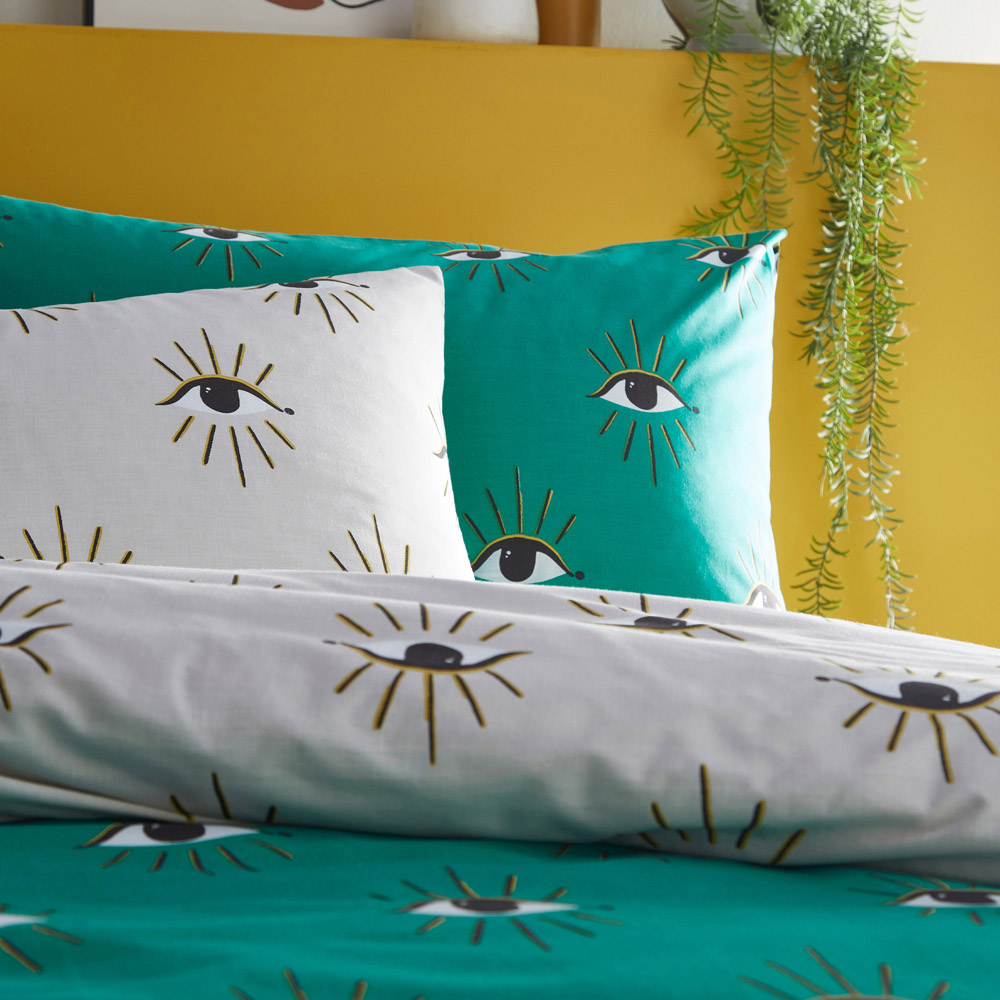 furn. Theia Super King Jade Duvet Set Image 3