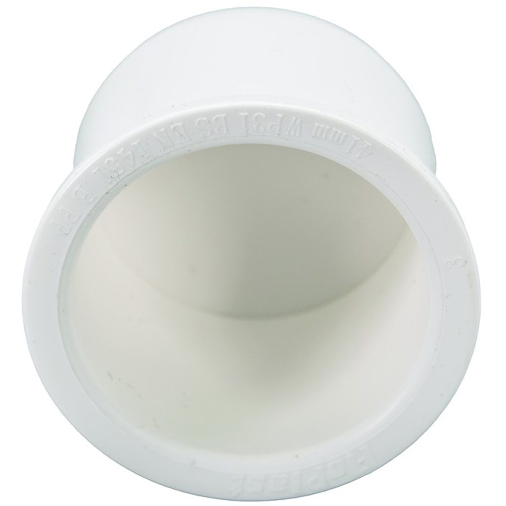 FloPlast Push Fit Waste Socket Plug White 40mm Image 3