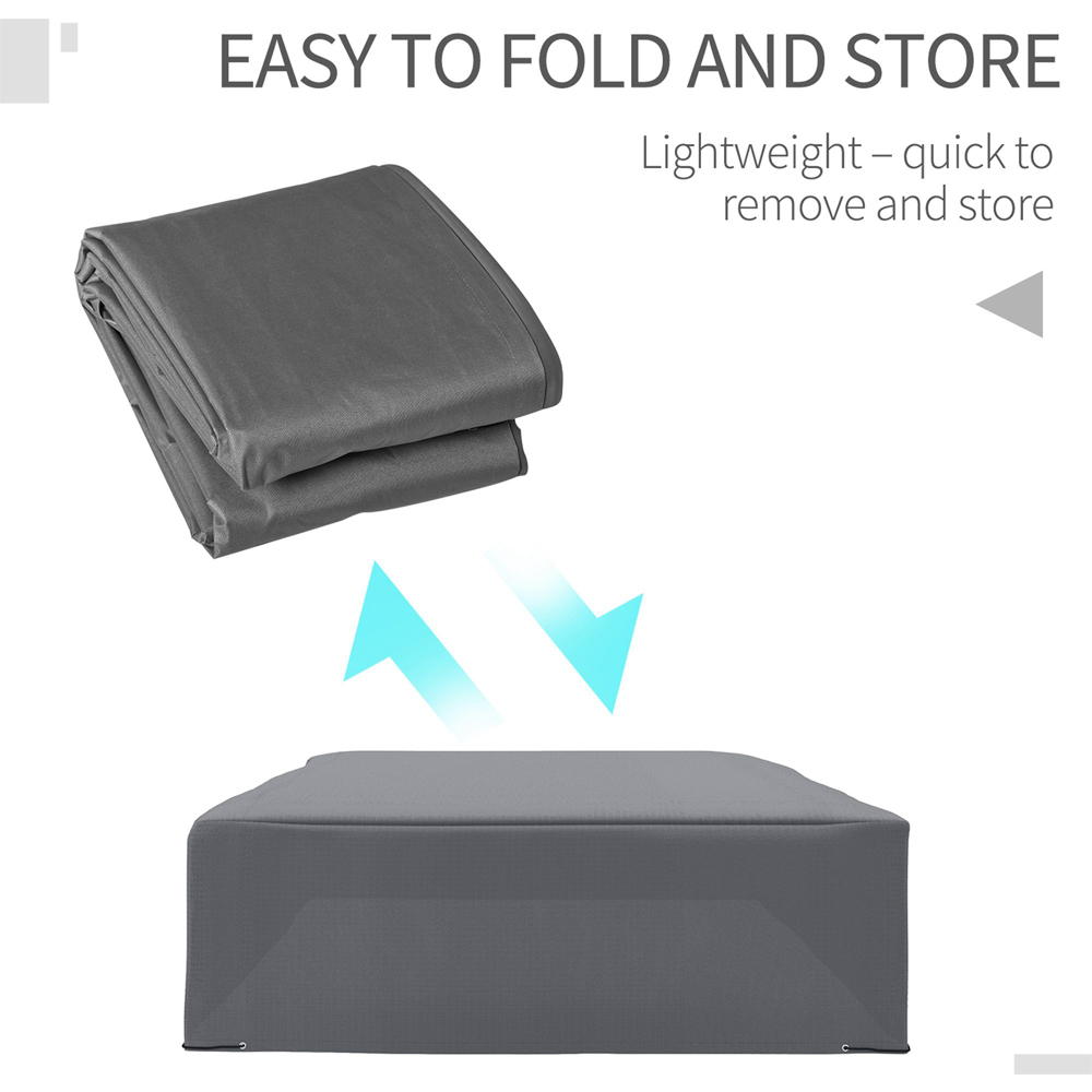 Outsunny Grey Outdoor Patio Furniture Cover 70 x 210 x 225cm Image 4