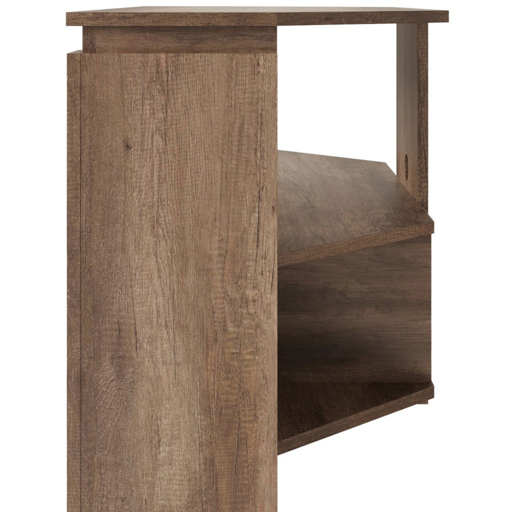 GFW Canyon Single Drawer Single Shelf Oak Corner TV Unit Image 5