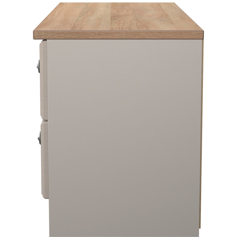 Crowndale Norfolk 4 Drawer Kashmir Ash and Bardolino Oak Bed Box Ready Assembled Image 4
