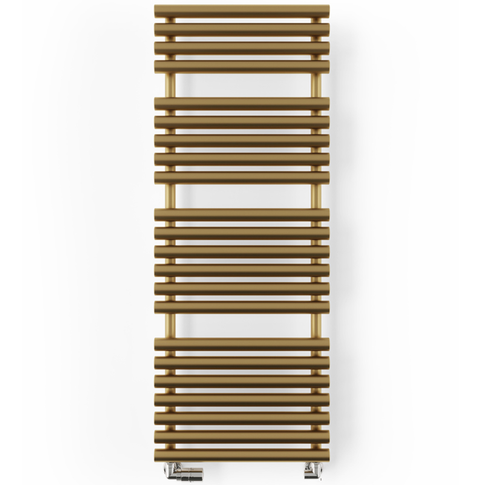 Terma Rolo Towel 2629BTU Brass Heated Towel Rail 1360 x 520mm Image 3