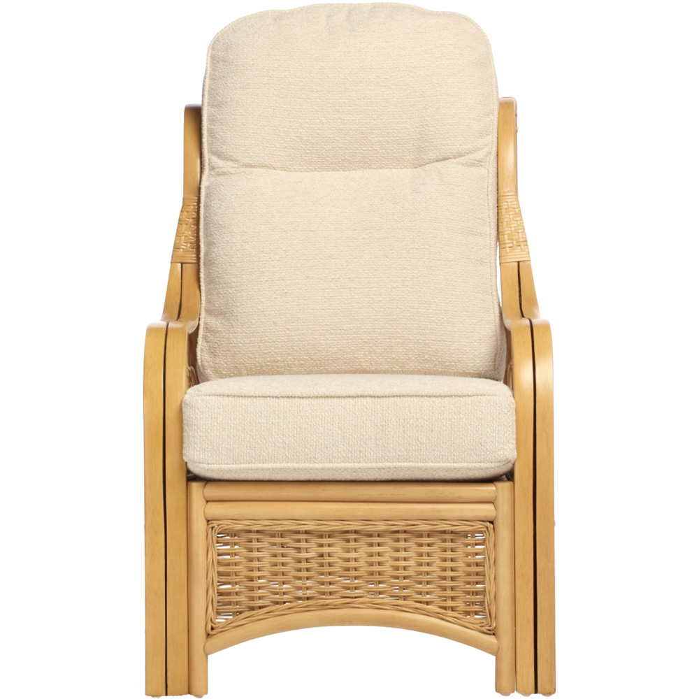 Desser Furniture Vale Light Oak Natural Rattan Cloud Chair Image 3