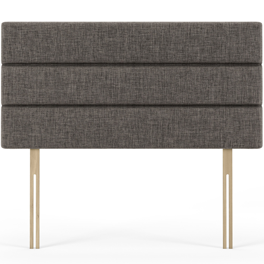 Bedmaster Small Double Slate Linen Milan Lined Headboard Image 2