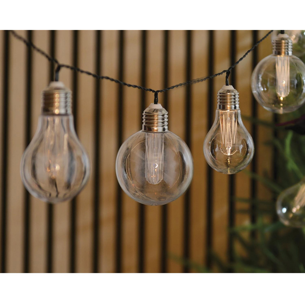 Vintage Bulb Solar String Lights Image 1