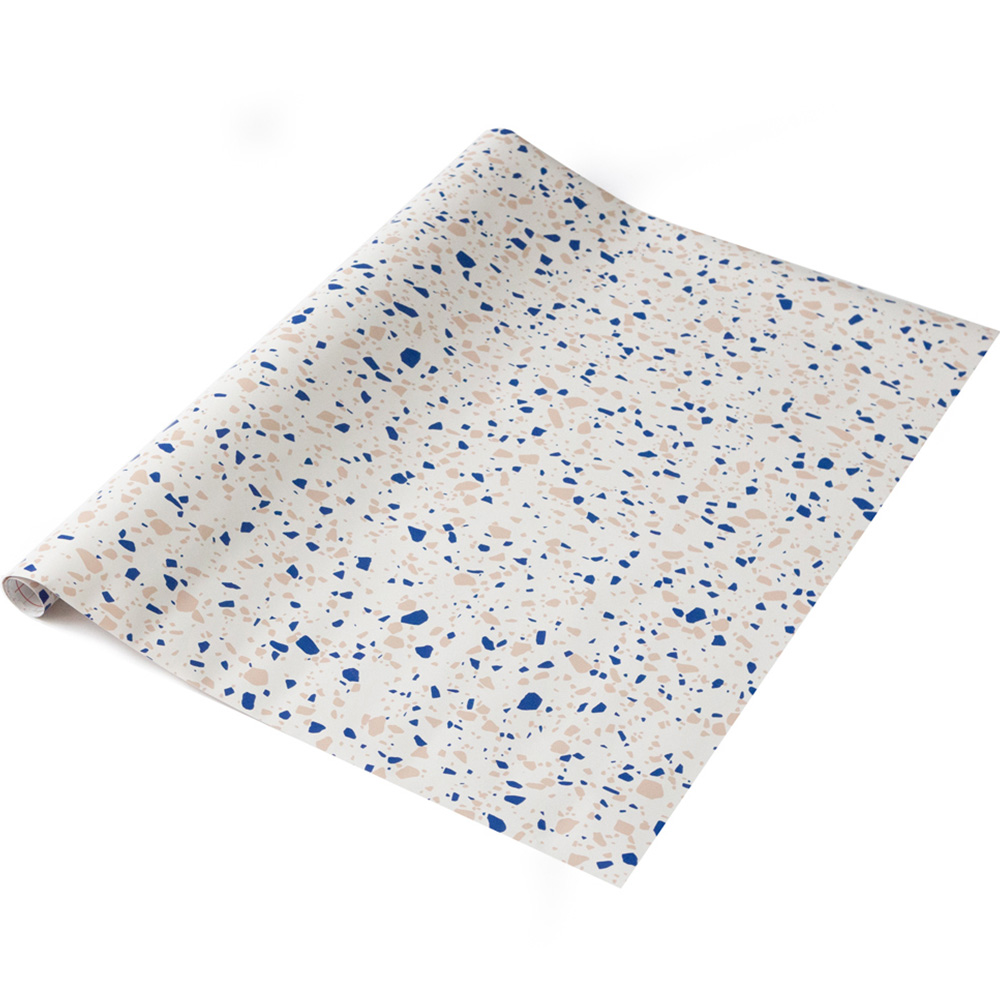 d-c-fix Terrazzo Blue Sticky Back Plastic Vinyl Wrap Film 67.5cm x 10m Image 2