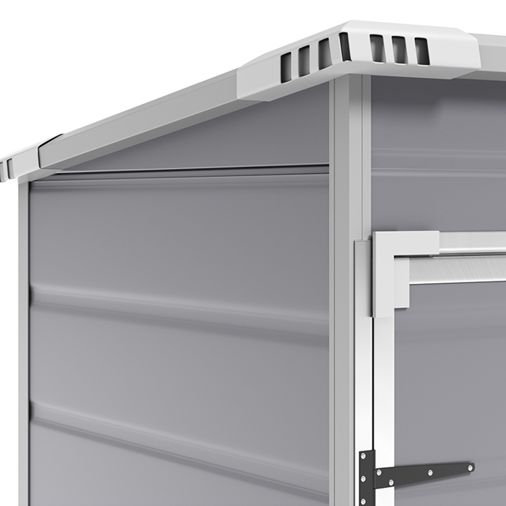 Living and Home 5 x 3ft Grey Waterproof Outdoor Storage Shed Image 4